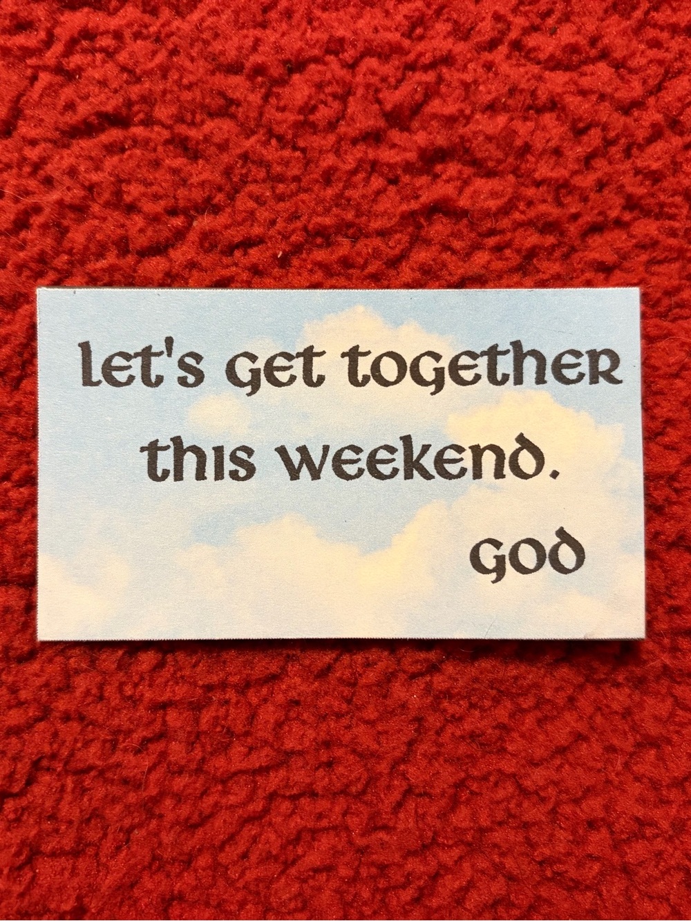Messages from God magnet